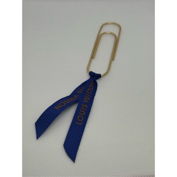Louis Vuitton Ribbon Gold Bookmark - Picture 1 of 5